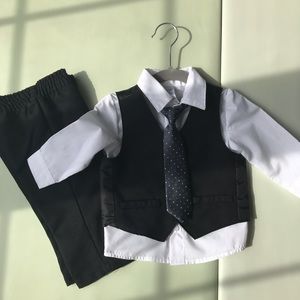 Baby Boy 3 Piece Formal Dress Wear With Tie